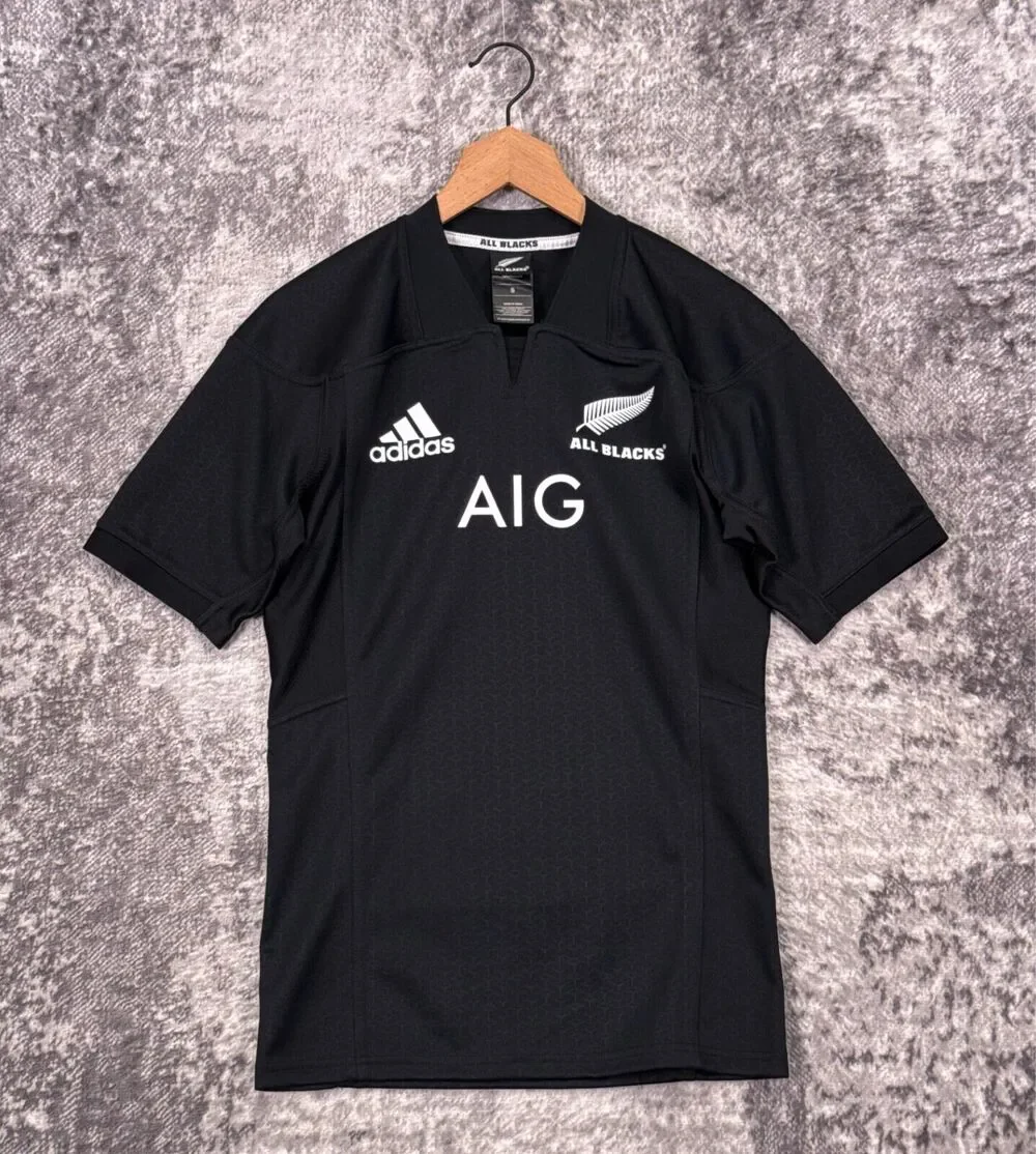 New Adidas Jersey Small Mens New Zealand All Blacks Rugby Official On Field